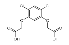 2,2'-[(4,6-二氯-1,3-亚苯基)双(氧基)]二乙酸 结构式