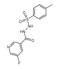 N'-((5-氟吡啶-3-基)亚甲基)-4-甲基苯磺酰肼 结构式