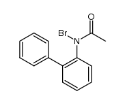 N-(2-联苯基)-N-溴乙酰胺 结构式