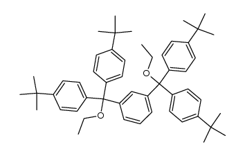 1,3-双[双(4-叔丁基苯基)乙氧基甲基]苯 结构式