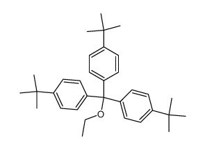 三(4-叔丁基苯基)甲氧基乙烷 结构式