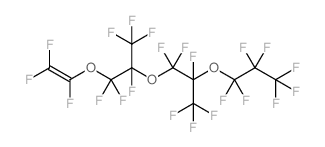1,1,1,2,2,3,3-七氟-3-((1,1,1,2,3,3-六氟-3-((1,1,1,2,3,3-六氟-3-((1,2,2-三氟乙烯基)氧)丙-2-基)氧)丙-2-基)氧)丙烷 结构式