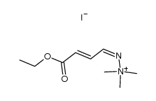Hydrazinium, 2-(4-ethoxy-4-oxo-2-butenylidene)-1,1,1-trimethyl-, iodide, (,E)- (9CI) 结构式