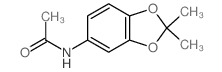 N-(2,2-二甲基-1,3-苯并二氧杂环戊烯-5-基)乙酰胺 结构式