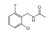 N-(2-氯-6-氟苄基)乙酰胺 结构式