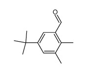 5-叔丁基-2,3-二甲基苯甲醛 结构式