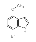 7-溴-4-甲氧基吲哚 结构式