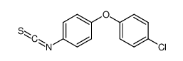 1-氯-4-(4-异硫氰酸根合苯氧基)苯 结构式