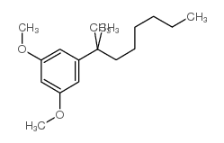 1-(1,1-二甲基庚基)-3,5-二甲氧基苯 结构式