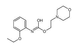 2-(4-吗啉基)乙基 N-(2-乙氧基苯基)氨基甲酸酯 结构式