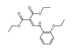 diethyl {[(2-ethoxyphenyl)amino]methylidene}propanedioate 结构式