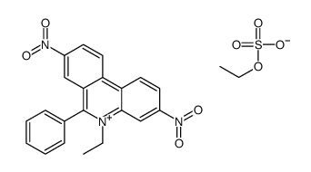 5-乙基-3,8-二硝基-6-苯基菲啶鎓乙基硫酸盐 结构式
