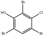 2,4,6-tribromo-3-chlorophenol 结构式