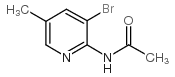 2-乙酰氨基-3-溴-5-甲基吡啶 结构式