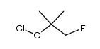2-氟-1,1-二甲基乙基次氯酸酯 结构式