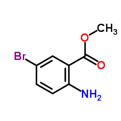 5-溴氨基苯甲酸甲酯 结构式