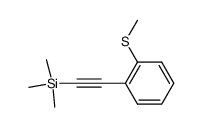 1-(甲硫基)-2-[2-(三甲基硅基)乙炔基]苯 结构式