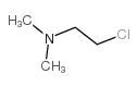 2-氯-N,N-二甲基乙胺 结构式