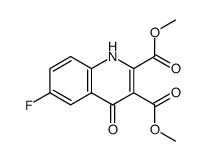 6-氟-4-氧代-1,4-二氢喹啉-2,3-二羧酸二甲酯 结构式