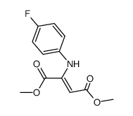 2-[(4-氟苯基)氨基]-2-丁烯二酸-1,4-二甲酯 结构式