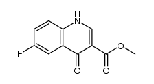 6-氟-4-羟基喹啉-3-羧酸甲酯 结构式