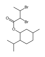2,3-二溴丁酸-5-甲基-2-(1-甲基乙基)环己酯 结构式