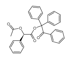 (R)-O-乙酰基扁桃酸 2-氧代-1,2,2-三苯基乙酯 结构式