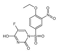 1-(4-乙氧基-3-硝基苯基)磺酰基-5-氟嘧啶-2,4-二酮 结构式