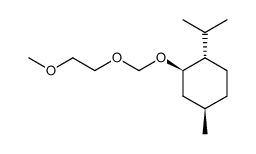 (1S,2R,4R)-1-异丙基-2-((2-甲氧基乙氧基)甲氧基)-4-甲基环己烷 结构式
