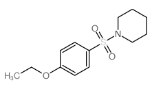 1-(4-乙氧基苯基)磺酰基哌啶 结构式