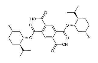 1,2,4,5-苯四甲酸 1,4-双[(1S,2R,5S)-5-甲基-2-(1-甲基乙基)环己基]酯 结构式