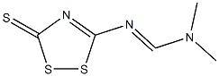 (E)-NN-二甲基-N'-(3-硫代-3H-124- DITHIAZOL-5-基)甲脒 结构式