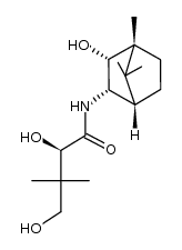 (R)-2,4-二羟基-N-[(1R)-2-内羟基-3-内冰片基]-3,3-二甲基丁酰胺 结构式