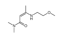 3-(2-甲氧基乙基氨基)-N,N-二甲基丁-2-烯酰胺 结构式