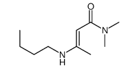 3-(丁基氨基)-N,N-二甲基丁-2-烯酰胺 结构式