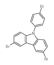 3,6-二溴-9-(4-溴苯基)咔唑 结构式