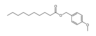 癸酸-4-甲氧基苄酯 结构式