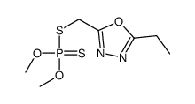 (5-ethyl-1,3,4-oxadiazol-2-yl)methylsulfanyl-dimethoxy-sulfanylidene-p hosphorane 结构式