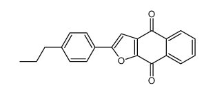 2-(4-丙基苯基)萘并[2,3-b]呋喃-4,9-二酮 结构式