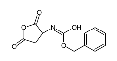 N-[(3R)-四氢-2,5-二氧代-3-呋喃基]氨基甲酸苄酯 结构式