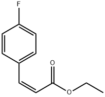 (Z)-3-(4-氟苯基)丙烯酸乙酯 结构式