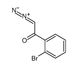 1-(2-溴苯基)-2-重氮基乙酮 结构式