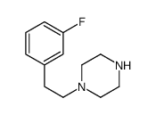 1-[2-(3-氟苯基)乙基]哌嗪 结构式