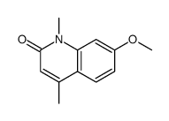 7-甲氧基-1,4-二甲基喹啉-2-酮 结构式