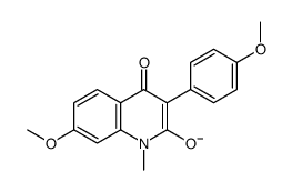 4-羟基-7-甲氧基-3-(4-甲氧基苯基)-1-甲基-2(1H)-喹啉酮 结构式