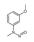 N-(3-甲氧基苯基)-N-甲基亚硝酰胺 结构式
