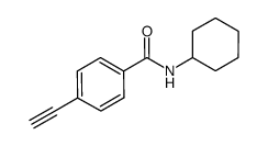 N-环己基-4-乙炔基苯甲酰胺 结构式