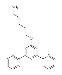 5-(2,2':6',2''-三联吡啶-4'-基氧基)戊-1-胺 结构式