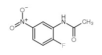 N-(2-氟-5-硝基苯基)乙酰胺 结构式