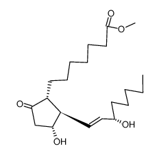 前列腺素E1甲酯 结构式